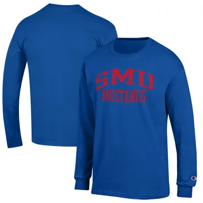 SMU Mustangs Champion Jersey Long Sleeve T-Shirt - Royal