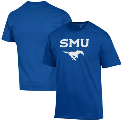 SMU Mustangs Champion Primary Jersey T-Shirt - Royal