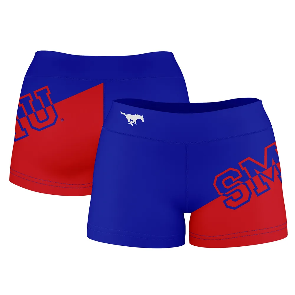 Lids SMU Mustangs Women's Color Block Shorts - Royal