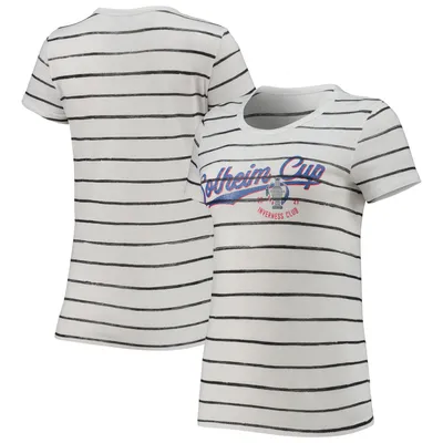 T-shirt 2021 Solheim Cup Tri-Blend rayé blanc pour femme