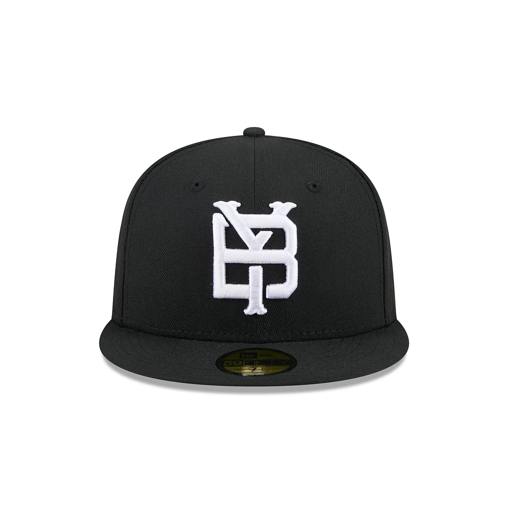 Men's New Era  Black Somerset Patriots Theme Nights 59FIFTY Fitted Hat