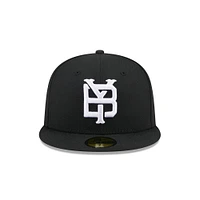 Men's New Era  Black Somerset Patriots Theme Nights 59FIFTY Fitted Hat