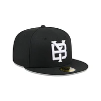 Men's New Era  Black Somerset Patriots Theme Nights 59FIFTY Fitted Hat