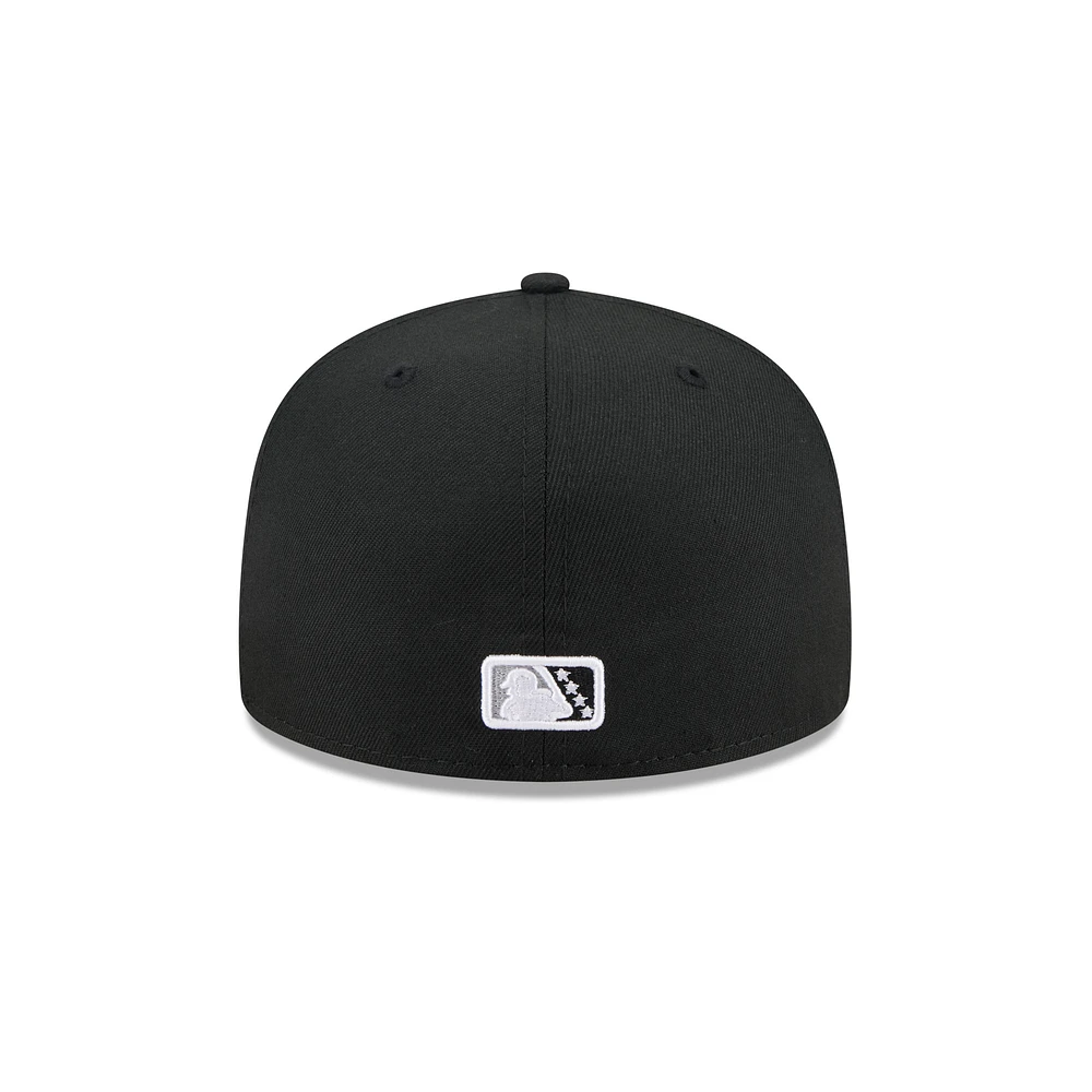 Men's New Era  Black Somerset Patriots Theme Nights 59FIFTY Fitted Hat