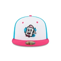 Casquette ajustée 59FIFTY blanche pour homme New Era Somerset Patriots Theme Nights