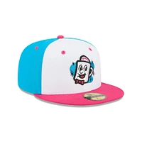 Casquette ajustée 59FIFTY blanche pour homme New Era Somerset Patriots Theme Nights
