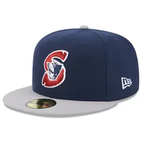 Casquette ajustée 59FIFTY avec logo alternatif bleu New Era Somerset Patriots pour homme