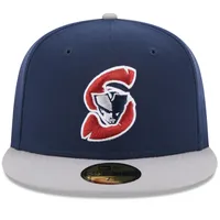 Casquette ajustée 59FIFTY avec logo alternatif bleu New Era Somerset Patriots pour homme