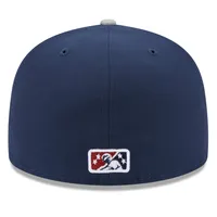 Casquette ajustée 59FIFTY avec logo alternatif bleu New Era Somerset Patriots pour homme