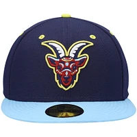 Men's New Era Navy/Light Blue Cabritos Maldichos De South Bend Copa La Diversion 59FIFTY Fitted Hat