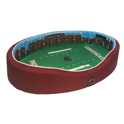 South Carolina Gamecocks 23'' x 19'' x 7'' Small Stadium Oval Dog Bed - Garnet/Black