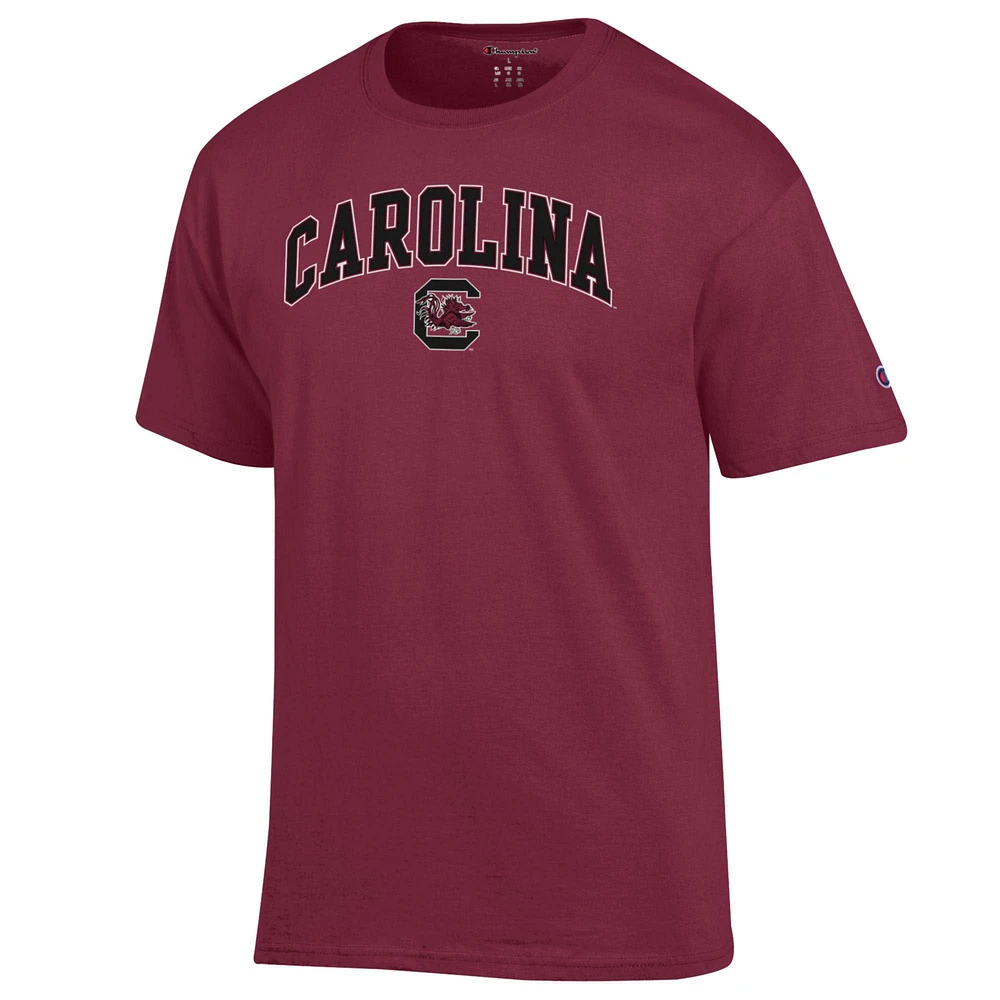 Men's Champion  Garnet South Carolina Gamecocks Arch Over Logo T-Shirt