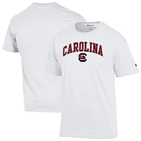 Men's Champion  White South Carolina Gamecocks Arch Over Logo T-Shirt