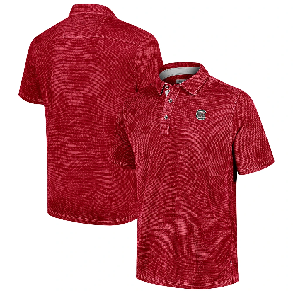 Men's Tommy Bahama Garnet South Carolina Gamecocks Sport Santiago Paradise Polo