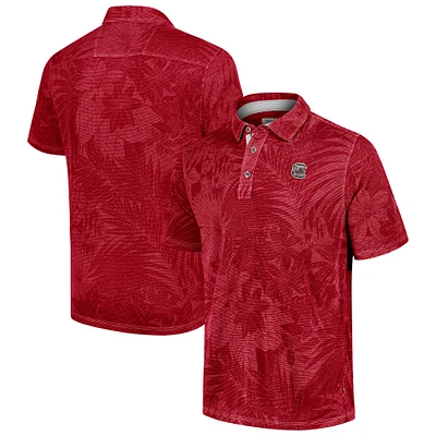 Men's Tommy Bahama  Garnet South Carolina Gamecocks Sport Santiago Paradise Polo