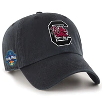 Casquette ajustable noire « 47 » pour homme des Gamecocks de Caroline du Sud, tournoi de basketball féminin NCAA 2025, March Madness Final Four Clean Up