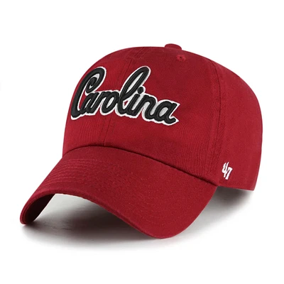 Casquette ajustable « 47 Garnet South Carolina Gamecocks Vault Clean Up » pour homme