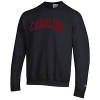 Men's Champion  Black South Carolina Gamecocks Basic Arch Fleece Pullover Sweatshirt