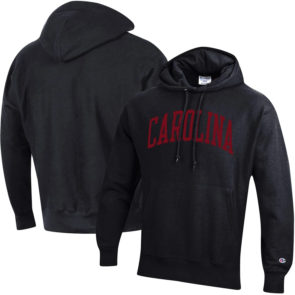 Chandail à capuchon armure inversée Champion South Carolina Gamecocks pour hommes, noir