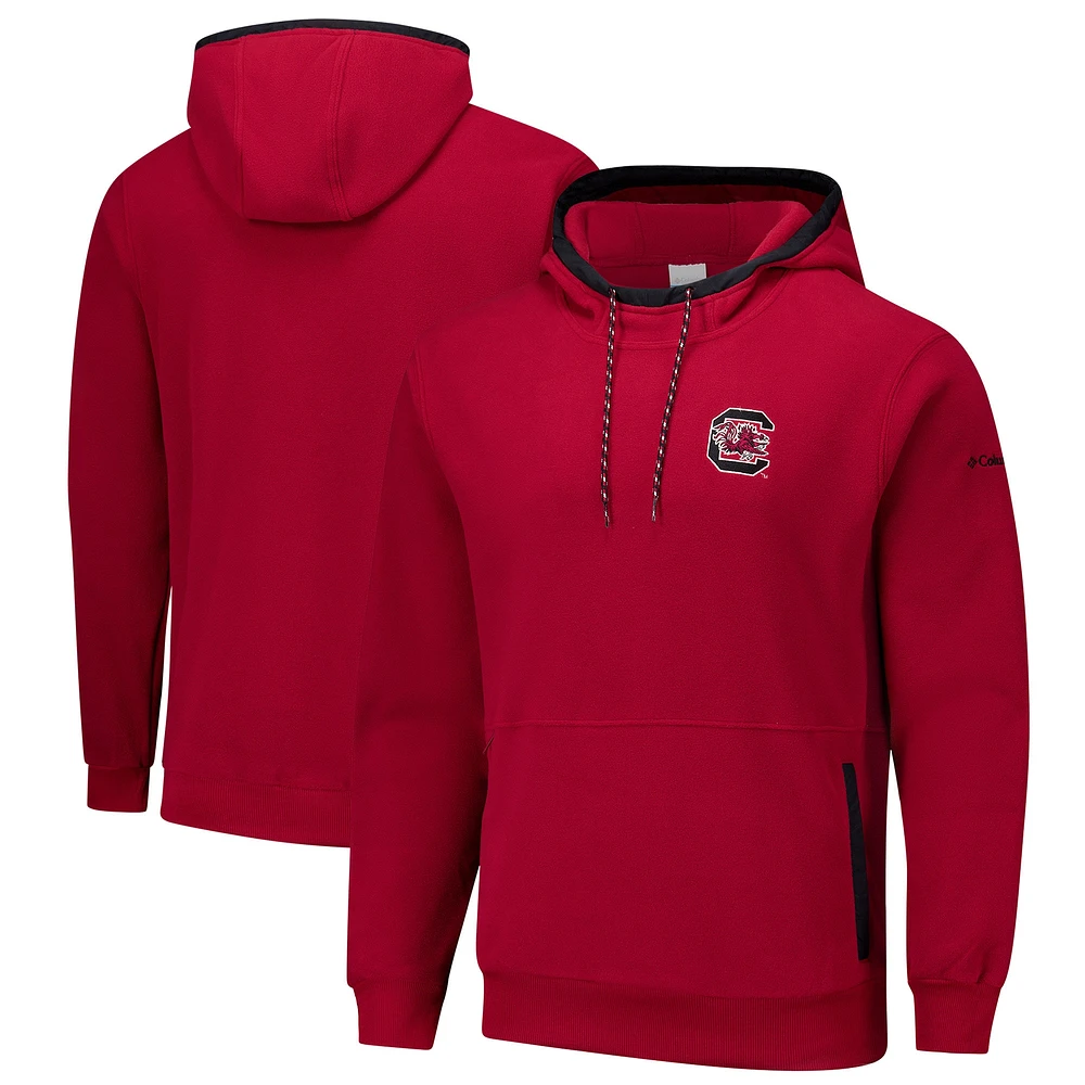 Men's  Columbia Garnet South Carolina Gamecocks Flanker Fleece Pullover Hoodie