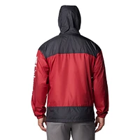 Veste coupe-vent entièrement zippée Columbia Garnet South Carolina Gamecocks Flash Challenger II Omni-Shade pour homme