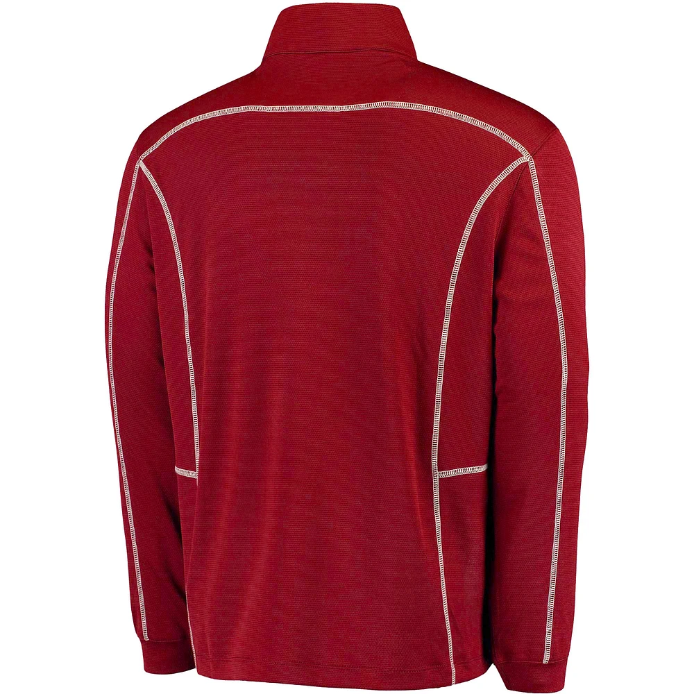Men's Columbia Golf Garnet South Carolina Gamecocks Shotgun Quarter-Zip Pullover