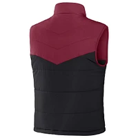 Collection Darius Rucker pour homme par Fanatics Garnet South Carolina Gamecocks Gilet entièrement zippé à couleurs contrastées