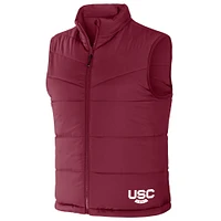 Collection Darius Rucker pour homme par Fanatics Garnet South Carolina Gamecocks Gilet entièrement zippé à couleurs contrastées