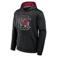 Men's Fanatics  Black South Carolina Gamecocks Defender Dot Faded Primary Pullover Hoodie