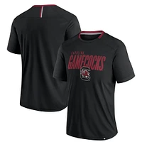 T-shirt noir fanatique pour homme South Carolina Gamecocks Defender Fade Slant