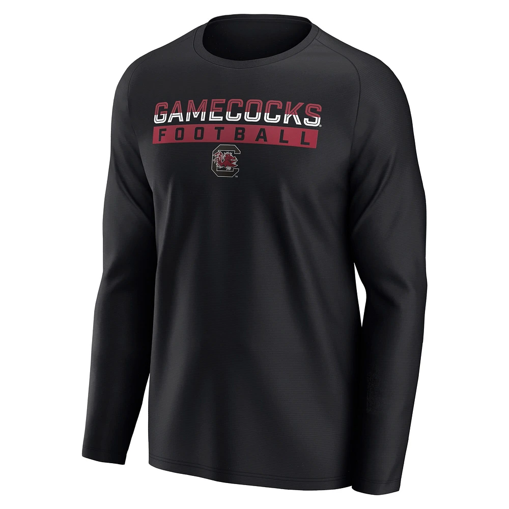 T-shirt à manches longues raglan noir pour hommes Fanatics South Carolina Gamecocks Weekend Favorite