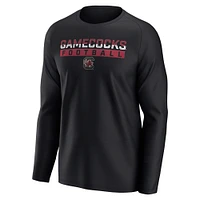 T-shirt à manches longues raglan noir pour hommes Fanatics South Carolina Gamecocks Weekend Favorite