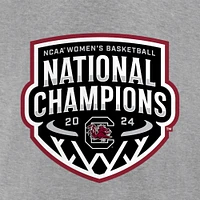 T-shirt avec logo officiel des champions nationaux de basket-ball féminin Fanatics Steel Gamecocks Caroline du Sud 2024 la NCAA pour hommes