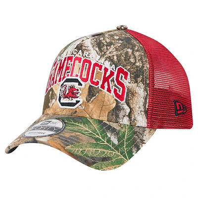 Casquette ajustable 9FORTY A-Frame camouflage/grenat pour homme des Gamecocks de Caroline du Sud de New Era