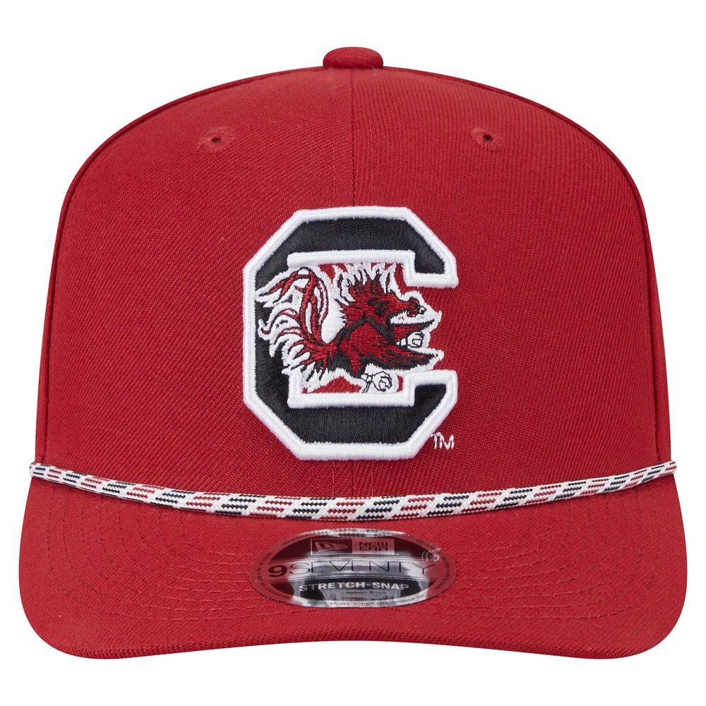 Men's New Era Garnet South Carolina Gamecocks Game Day Multi-Rope 9SEVENTY Stretch-Snap Hat