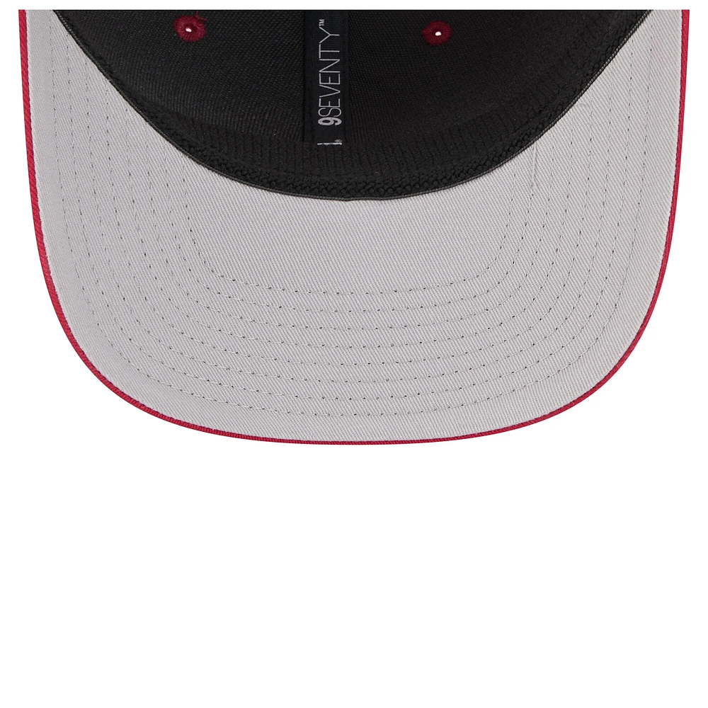 Casquette camionneur extensible à boutons-pression New Era Garnet South Carolina Gamecocks Primary 9SEVENTY pour homme