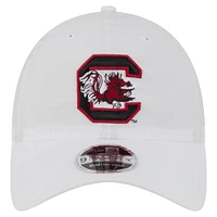 Men's New Era White South Carolina Gamecocks Active Ripstop 9TWENTY Adjustable Hat