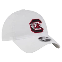 Men's New Era White South Carolina Gamecocks Active Ripstop 9TWENTY Adjustable Hat