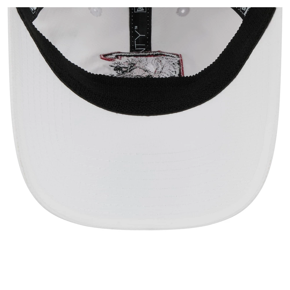 Men's New Era White South Carolina Gamecocks Active Ripstop 9TWENTY Adjustable Hat