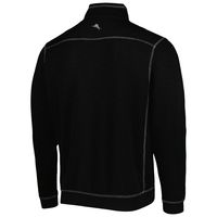 Men's Tommy Bahama Black South Carolina Gamecocks Sport Tobago Bay Tri-Blend Mock Neck Half-Zip Jacket