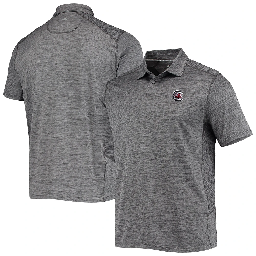 Polo Tommy Bahama gris pour homme South Carolina Gamecocks Delray IslandZone