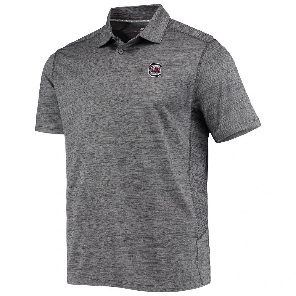 Polo Tommy Bahama gris pour homme South Carolina Gamecocks Delray IslandZone