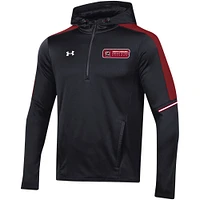 Sweat à capuche noir quart de zip Under Armour pour hommes des Gamecocks Caroline du Sud 2023 Sideline