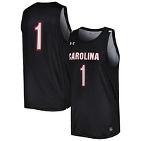 Maillot de basket-ball réplique noir des Gamecocks Caroline du Sud Under Armour pour homme