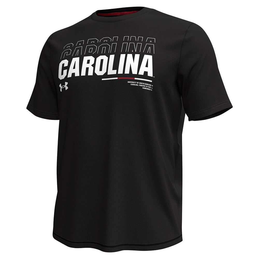 Men's Under Armour Black South Carolina Gamecocks Sideline Knockout T-Shirt