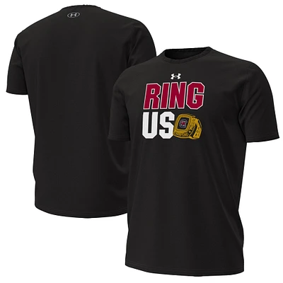 T-shirt de basket-ball noir pour homme et femme Under Armour South Carolina Gamecocks Ring Us