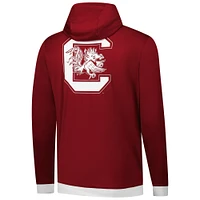 Men's Under Armour Garnet South Carolina Gamecocks 2024 On-Court Shootaround Long Sleeve Hoodie T-Shirt