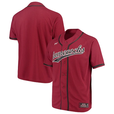 Under Armour Garnet South Carolina Gamecocks Performance Replica Maillot de baseball pour homme