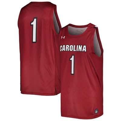 Maillot de basket-ball réplique Under Armour Garnet des Gamecocks Caroline du Sud pour hommes