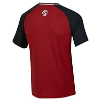 Under Armour Garnet South Carolina Gamecocks Maillot de softball à col en V pour homme